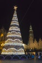 New year tree in Wroclaw, Poland