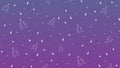 New Year Vector Violet background with Stars, Circles, Bells and Tree