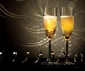 New Year, wedding or anniversary champagne Royalty Free Stock Photo