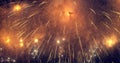 New year's eve fireworks display celebration loop seamless of real fireworks background Royalty Free Stock Photo