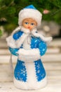 New Year's Snow Maiden doll Royalty Free Stock Photo