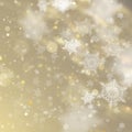 New year and Xmas Defocused Background With Blinking Stars. EPS 10 vector