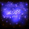 New Years blue starry background Royalty Free Stock Photo