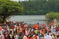 New Years Day in Sacred Lake, Mauritius