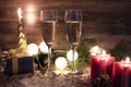 New years eve celebration background with champagne Royalty Free Stock Photo