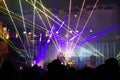 Live concert striking laser show