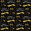 2024 New Years Eve Seamless Background Pattern