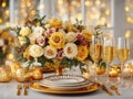 new years eve table Royalty Free Stock Photo