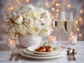 new years eve table Royalty Free Stock Photo