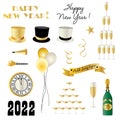 New Years Eve 2022 Vector Graphics Royalty Free Stock Photo