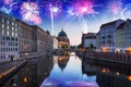 New Years firework display in Berlin