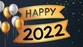 New years 2022. image illustration of happy new year blue festive background Royalty Free Stock Photo