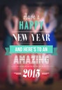 New years message against blurred pretty friends vector