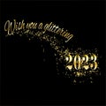 New Years message Wish you a glittering 2023