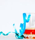 New Years with some rum and streamers stock photo Royalty Free Stock Photo