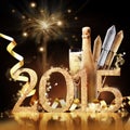 2015 New Yeas Eve celebration Royalty Free Stock Photo