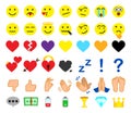 New yellow cartoon emoticons icon