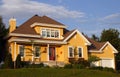 New yellow house Royalty Free Stock Photo