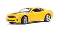 New yellow model sport car Royalty Free Stock Photo