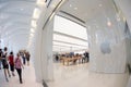 NEW YORK - August 2018: Apple store in Oculus, World Trade Center Transportation Hub in New York, USA