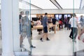 NEW YORK - August 2018: Apple store in Oculus, World Trade Center Transportation Hub in New York, USA