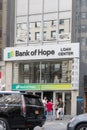 Bank of Hope loan center front in New York