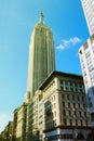 NEW YORK - AUGUST 25, 2018: The facade of the Chrysler building, pictured on March 12, 2010 in New York Royalty Free Stock Photo