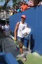 Fifteen times Grand Slam Champion Rafael Nadal of Spain enters practice court during US Open 2017