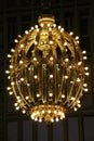 NEW YORK - AUGUST 26, 2018: Grand Central Terminal Chandelier Royalty Free Stock Photo