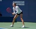 Elena Rybakina of Kazakhstan during practice at the 2023 US Open at Billie Jean King National Tennis Center in New York