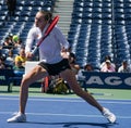 Elena Rybakina of Kazakhstan during practice at the 2023 US Open at Billie Jean King National Tennis Center in New York