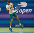 Grand Slam Champion Novak Djokovic of Serbia during practice at the 2023 US Open at Billie Jean King National Tennis Center