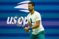 Grand Slam Champion Novak Djokovic of Serbia during practice at the 2023 US Open at Billie Jean King National Tennis Center