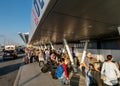 Curb side check-in for Delta Airlines