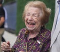 Sex therapist, media personality, and author Dr. Ruth Westheimer on the blue carpet before 2023 US Open opening night ceremony Royalty Free Stock Photo