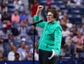 39-Time Grand Slam Champion Billie Jean King during 2019 US Open opening night ceremony at USTA National Tennis Center in New York Royalty Free Stock Photo