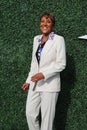 TV anchor Robin Roberts at the red carpet before 2019 US Open opening night ceremony at USTA National Tennis Center Royalty Free Stock Photo