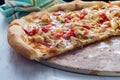 New York Balsamic Chicken Pizza Royalty Free Stock Photo