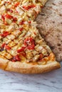 New York Balsamic Chicken Pizza Royalty Free Stock Photo