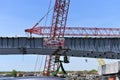 New york belt pkwy bridge construction progress Royalty Free Stock Photo