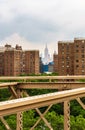 New York from Brooklyn Bridge Royalty Free Stock Photo