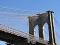 New York and Brooklyn Bridge Royalty Free Stock Photo