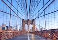 New York, Brooklyn bridge at nigth, USA