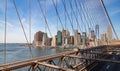 New York and Brooklyn Bridge Royalty Free Stock Photo