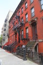 New York brownstones at Williamsburg neighborhood in Brooklyn, New York