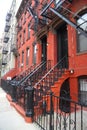 New York brownstones at Williamsburg neighborhood in Brooklyn, New York