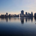 Central Park Lake Royalty Free Stock Photo