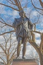 New York Central Park William Shakespeare bronze sculpture winter time