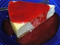 New York Cheesecake With Strawberry Sauce