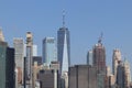 Manhattan skyline including One World Trade Center, also known as the Freedom Tower III Royalty Free Stock Photo